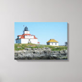 Egg Rock Vuurtoren Verpakt Canvas Print (Voorkant)