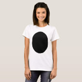 Egg Solid Black Het museum Zazzle Gifts T-shirt (Voorkant volledig)