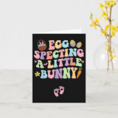 Egg Specting een beetje konijn Pasen zwangerschap  Kaart (Gele Bloem)