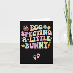 Egg Specting een beetje konijn Pasen zwangerschap Kaart