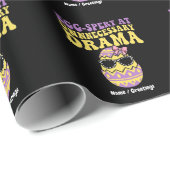 Egg-spert At Unnecessary Drama Funny Retro Easter  Cadeaupapier (Rol Hoek)