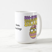 Egg-spert At Unnecessary Drama Funny Retro Easter  Koffiemok (Voorkant rechts)