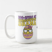 Egg-spert At Unnecessary Drama Funny Retro Easter  Koffiemok (Links)