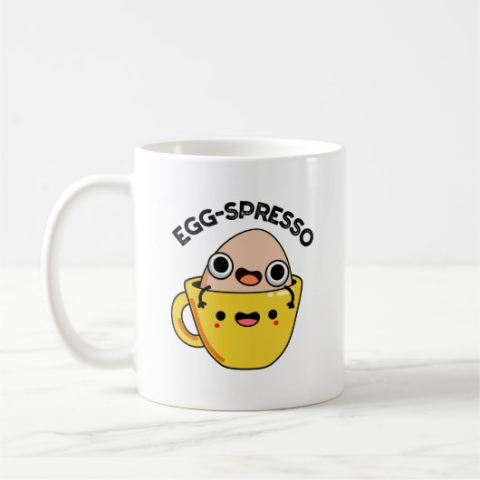 Egg-spresso Grappige Ei Koffie Pun Koffiemok (Links)