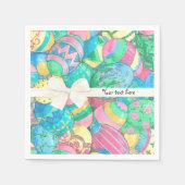 Egg-stavaganza Pastel Easter Eggs Servetten (Voorkant)