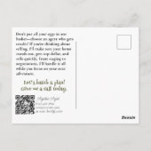 Egg-stra Aantrekkelijke Vastgoed Vastgoed Vastgoed Briefkaart (Achterkant)