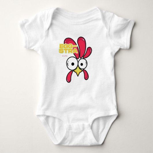 EGG-STRA Cute Rooster Romper (Voorkant)
