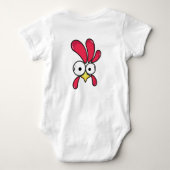 EGG-STRA Cute Rooster Romper (Achterkant)