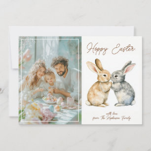  🐇Egg-stra Schattige Hoppy Pasen Feestdagenkaart