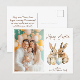🐇Egg-stra Schattige Hoppy Pasen Feestdagenkaart