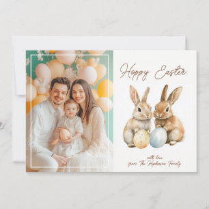  🐇Egg-stra Schattige Hoppy Pasen Feestdagenkaart