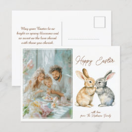 🐇Egg-stra Schattige Hoppy Pasen Feestdagenkaart