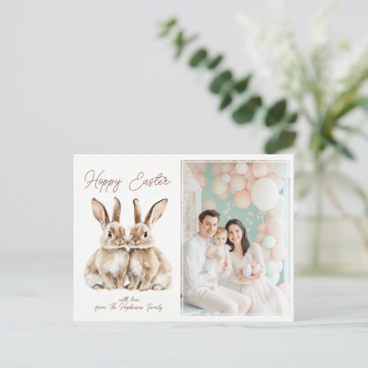 🐇Egg-stra Special Easter Wish Feestdagenkaart (Staand voorkant)