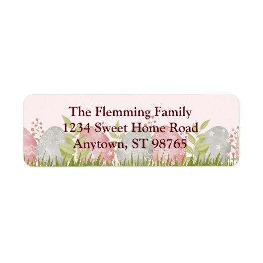 Egg-stra Sweet  Easter Retouradres Etiket (Voorkant)