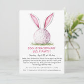 Egg-Straordinary Golf Party Uitnodiging (Staand voorkant)