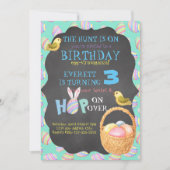 Egg-Stravaganza Birthday Uitnodiging (Voorkant)