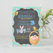 Egg-Stravaganza Birthday Uitnodiging (Staand voorkant)