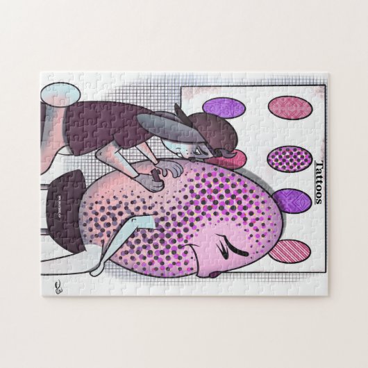 Egg tattoos puzzel (Horizontaal)