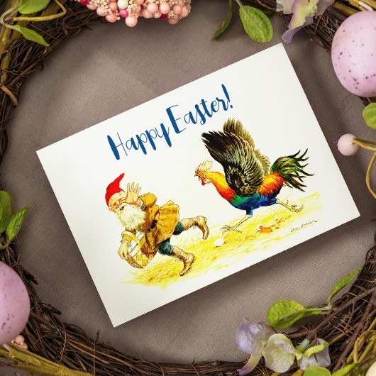 Egg Theif Grappig Jenny Nyström Pasen Feestdagenkaart