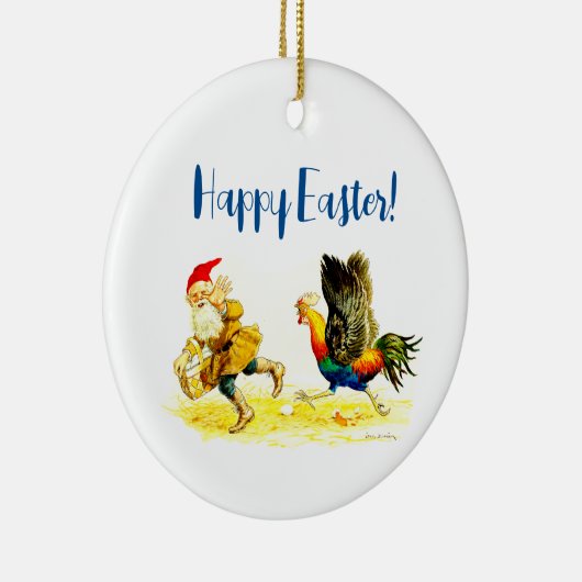 Egg Theif  Grappig Jenny Nyström Pasen Keramisch Ornament (Rechts)