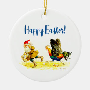 Egg Theif Grappig Jenny Nyström Pasen Keramisch Ornament