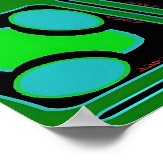 Egg Theory III - Ken Gage Abstract Poster (Hoek)