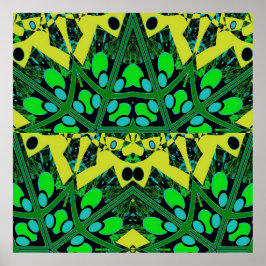 Egg Theory III - Ken Gage Abstract Poster