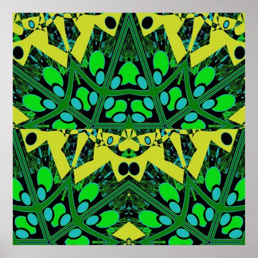 Egg Theory III - Ken Gage Abstract Poster (Voorkant)