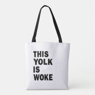 Egg Trending Funny Humor Deze dooier is wakker Tote Bag