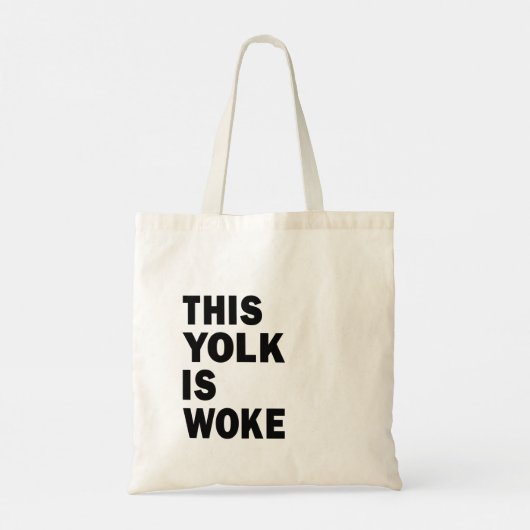 Egg Trending Funny Humor Deze dooier is wakker Tote Bag (Achterkant)