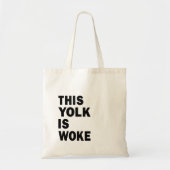 Egg Trending Funny Humor Deze dooier is wakker Tote Bag (Voorkant)