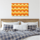 EGG VASTGESTELD PATROON CANVAS AFDRUK (Insitu (Slaapkamer))