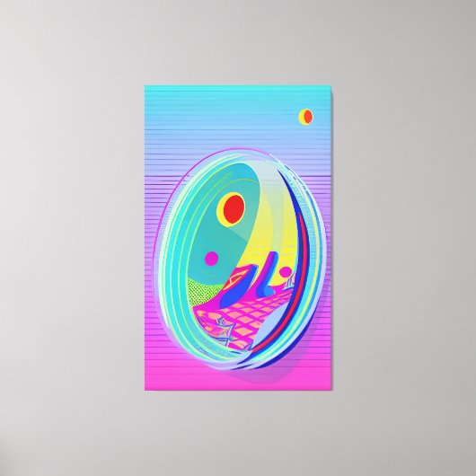 Egg Wave - Ken Gage Abstract Canvas Afdruk (Voorkant)