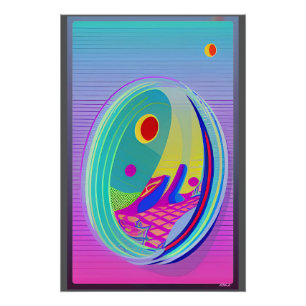 Egg Wave - Ken Gage Abstract Perfect Poster