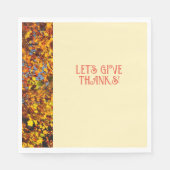 Egg White Dinner Happy Bedankt geven Servet (Voorkant)