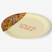 Egg White Family Gathering Happy Bedankt geven Papieren Bordje (Gekanteld)