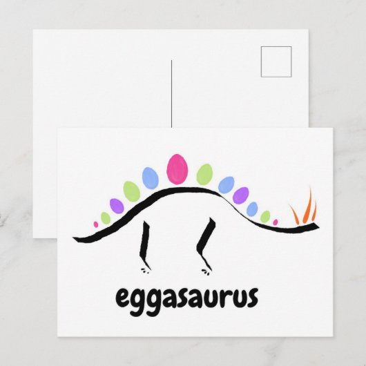 Eggasaurus-Briefkaart Briefkaart (Voorkant / Achterkant)