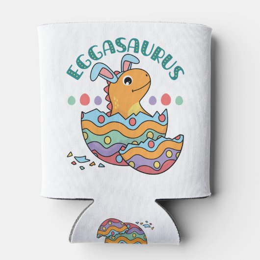 Eggasaurus Easter Dinosaur Egg Blikjeskoeler (Achterkant)