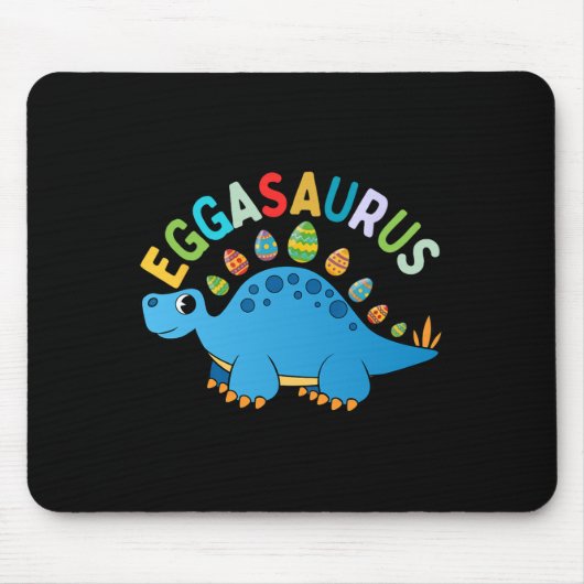 Eggasaurus Pasen Eierzoektocht Dinosaur Stegosauru Muismat (Voorkant)