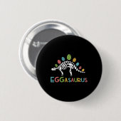 Eggasaurus Pasen Stegosaurus Dinosaur Jongens Kind Ronde Button 5,7 Cm (Voorkant /achterkant)