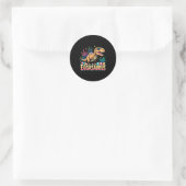 Eggasaurus Pasen Stegosaurus Dinosaur Jongens Kind Ronde Sticker (Tas)