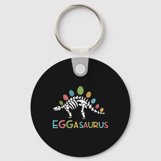 Eggasaurus Pasen Stegosaurus Dinosaur Jongens Kind Sleutelhanger (Voorkant)
