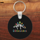 Eggasaurus Pasen Stegosaurus Dinosaur Jongens Kind Sleutelhanger (Voorkant)
