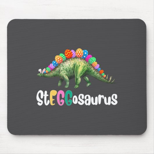 Eggasaurus Pasen Stegosaurus Ei Dinosaurus Pasen Muismat (Voorkant)
