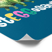 Eggasaurus Pasen Stegosaurus Ei Dinosaurus Pasen  Poster (Hoek)