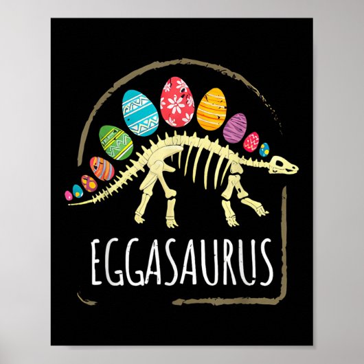 Eggasaurus Pasgebergte Stegosaurus Dinosaur Boys K Poster (Voorkant)