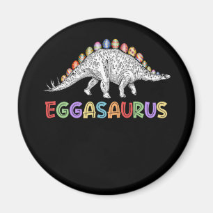 Eggasaurus Stegosaurus Egg Dinosaur Happy Pasen Magneet
