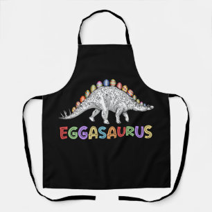 Eggasaurus Stegosaurus Ei Dinosaur Happy Pasen Schort