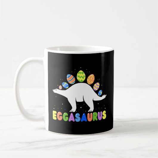 Eggasaurus Stegosaurus Paaseieren Dinosaur Pasen Koffiemok (Links)
