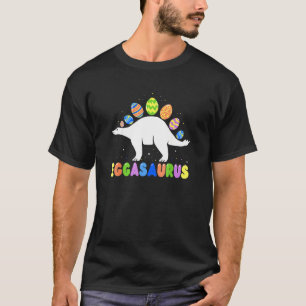 Eggasaurus Stegosaurus Paaseieren Dinosaur Pasen T-shirt